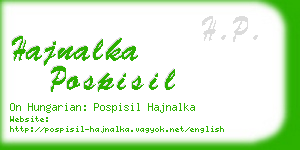 hajnalka pospisil business card